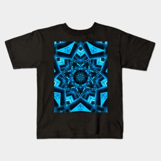 Star print abstract architecture. Psychedelic kaleidoscope Kids T-Shirt